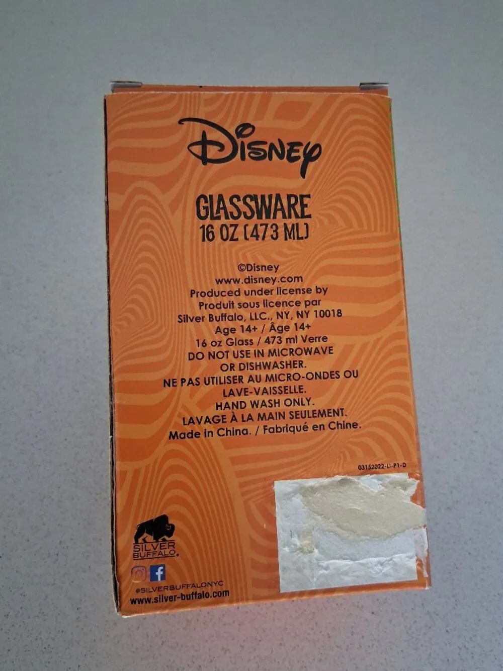 Disney 16oz STitcH Character Drinking Pint Glass